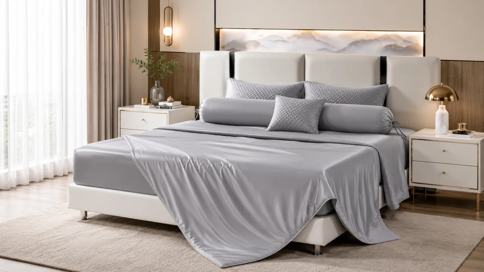 Grey luxury solid color collection wholesale product