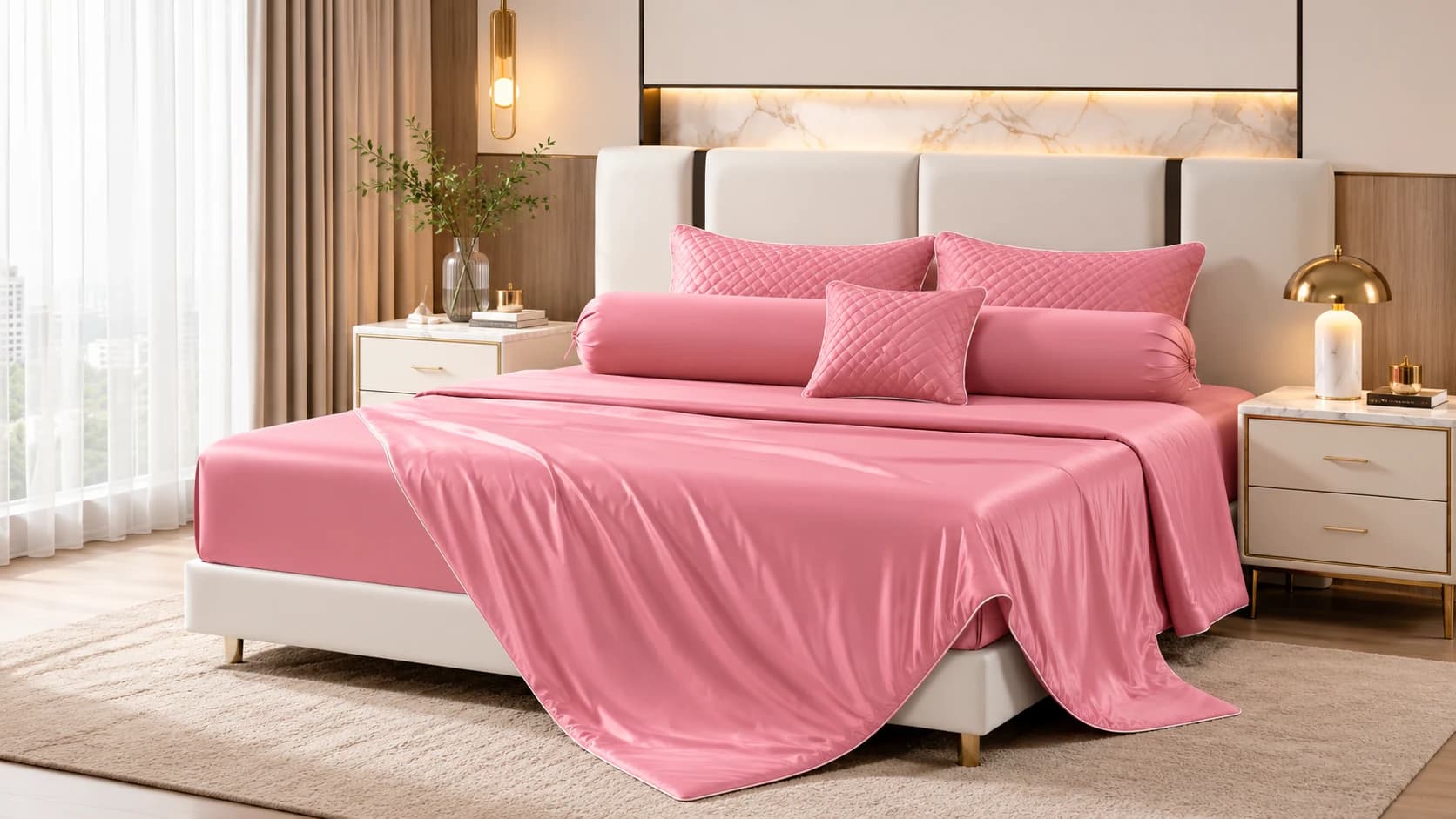 Pink luxury solid color collection wholesale product