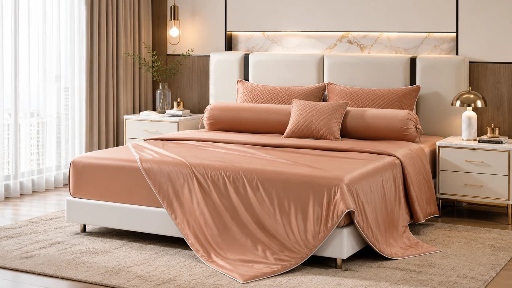 Warm Tan luxury solid color collection wholesale product