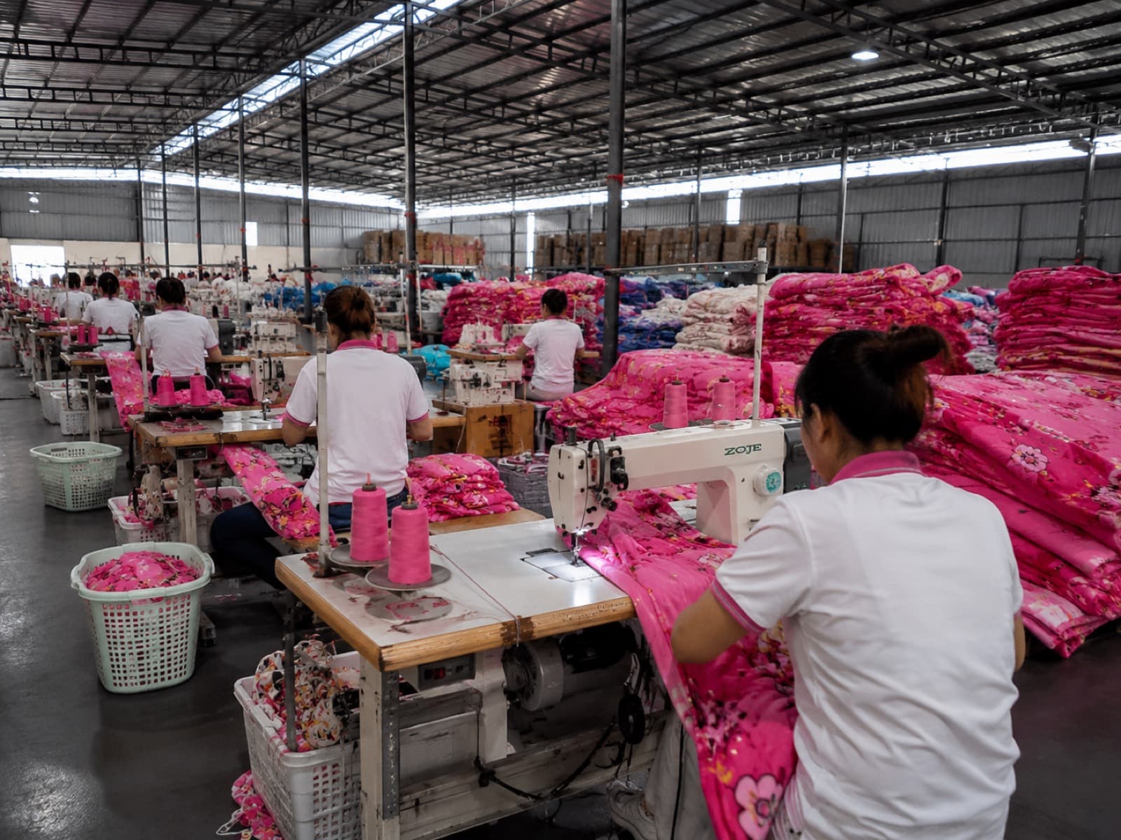 MENDALE textile production workshop in Sa Kaeo, Thailand